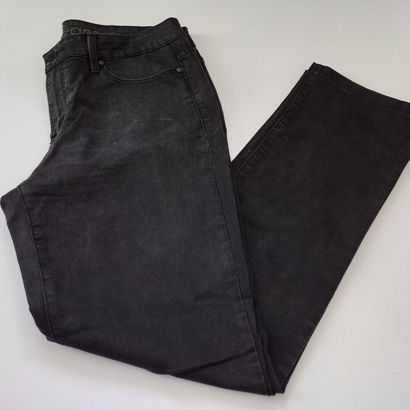Calvin Klein | Faded Black Straight Leg Stretch Jeans - Picture 2 of 10